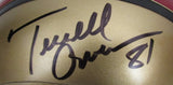 Terrell Owens Signed/Autographed 49ers Mini Football Helmet JSA 213078
