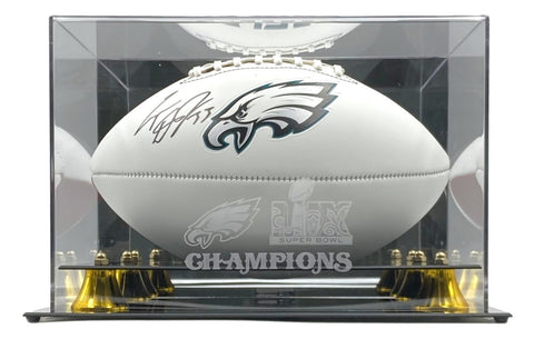 Cooper Dejean Signed Eagles Logo Football Fanatics w/ Super Bowl 59 Case