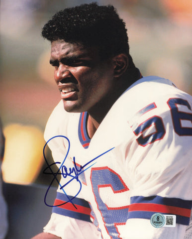 Lawrence Taylor Autographed 8x10 Photo New York Giants Beckett BAS QR #BS12765