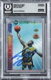 Lakers Shaquille O'Neal Signed 1996 Topps Finest #M12 Card Auto 10! BAS Slabbed