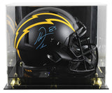 Chargers Antonio Gates Signed Eclipse Full Size Speed Rep Helmet W/ Case BAS Wit