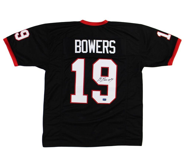 Brock Bowers Signed Georgia Custom Black Jersey