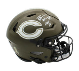 Brian Urlacher Signed Chicago Bears Speed Flex Authentic STS Helmet w- HOF 18