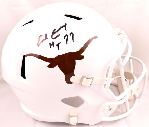 Earl Campbell Signed Texas Longhorns F/S Speed Helmet w/ HT 77- Beckett W Holo