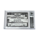 Conor McGregor Signed 2015 Topps UFC Knockout Fight Mat Relics - BGS AUTO 10