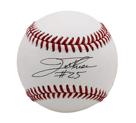 Jim Thorne Signed Cleveland Indians Rawlings Official Major League MLB Baseball