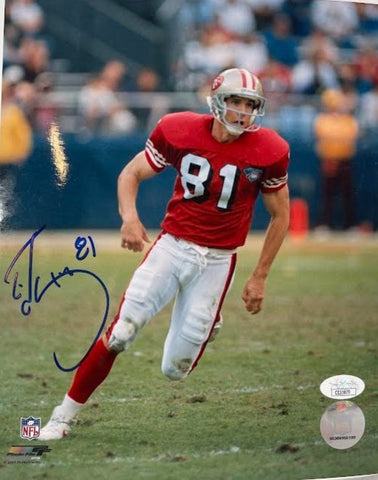 Ed McCaffrey San Francisco 49ers Autographed 8x10 Photo JSA COA
