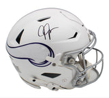 Justin Jefferson Signed Minnesota Vikings Speed Flex Authentic Alternate Helmet