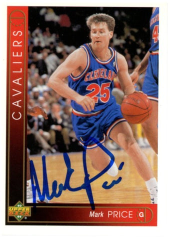 Mark Price Autographed/Signed 93-94 Upper Deck #278 Trading Card Beckett 52534