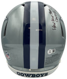 Jimmy Johnson Signed Dallas Cowboys Full Size Authentic Helmet HOW BOUT Beckett