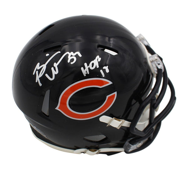 Brian Urlacher Signed Chicago Bears Speed NFL Mini Helmet with "HOF 18" Insc.