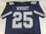 Nahshon Wright Signed Dallas Cowboys Jersey (Beckett) 2021 3rd Rnd Pk./ OSU / DB
