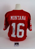 Joe Montana Signed San Fran 49ers Custom Jersey inscribed "HOF 2000" JSA COA