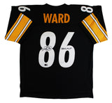 Steelers Hines Ward "SB XL MVP" Signed Black Mitchell & Ness Jersey BAS Witness