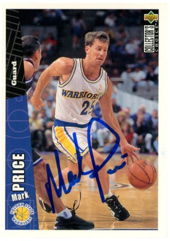 Mark Price Autographed/Signed 96-97 Collector's Choice #245 Card Beckett 52507