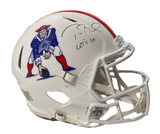 Tom Brady Autographed "Let's Go" Authentic Patriots TB Helmet Fanatics LE 12