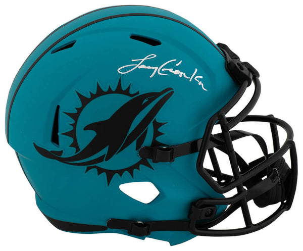 Larry Csonka Signed Dolphins RAVE Riddell F/S Speed Replica Helmet - (SS COA)