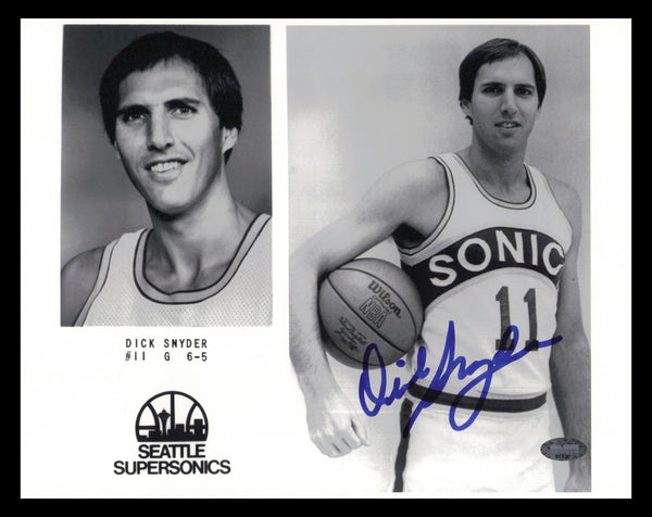 Dick Snyder Autographed Signed 8x10 Photo Seattle Supersonics MCS Holo #87330