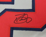 Dave Justice Signed Atlanta Braves Road Jersey (Beckett) 2xWorld Series Champ OF