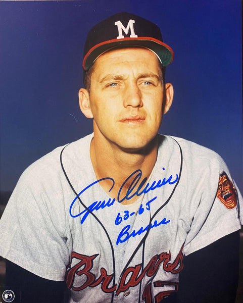 Milwaukee Braves GENE OLIVER (deceased) Signed 8x10 Photo #1 AUTO