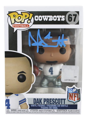Cowboys Dak Prescott Authentic Signed #67 Funko Pop Vinyl Figure BAS Witnessed