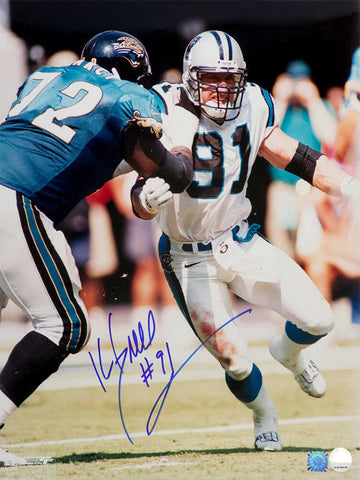 Kevin Greene Signed Panthers vs. Jaguars Action 16x20 Photo - (SCHWARTZ COA)