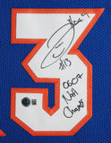 Joakim Noah "06 & 07 Nat'l Champs" Signed Blue Pro Style Framed Jersey BAS Wit