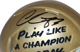 Chase Claypool Signed Notre Dame Fighting Irish Mini Helmet Beckett 40674