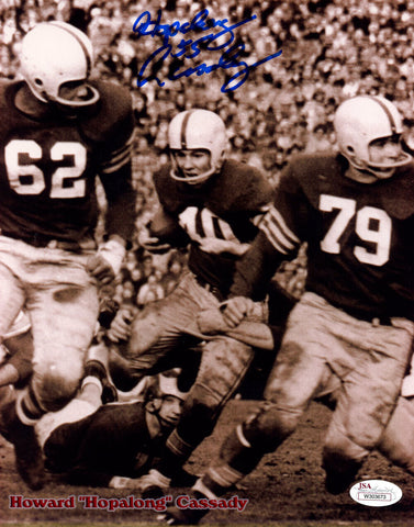 Hopalong Cassady Autographed Ohio State Buckeyes 8x10 Photo JSA 42485