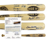 Bob Gibson, Steve Carlton Multi-Signed Cooperstown 3000's Blonde MLB Bat/10 Sigs