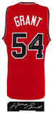 Horace Grant Signed Red Custom Basketball Jersey - (SCHWARTZ COA)