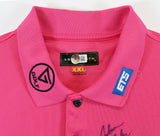 John Daly Authentic Signed Match Worn Pink Loudmouth Polo Shirt BAS #BK84762