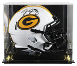 Packers Josh Jacobs Signed Lunar Full Size Speed Rep Helmet W/ Case BAS Witness