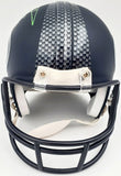 RUSSELL WILSON AUTOGRAPHED SEATTLE SEAHAWKS MINI HELMET IN GREEN RW HOLO 71470