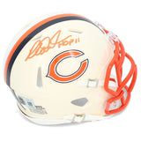 Richard Dent Autographed "HOF 2011" Bears RETRO Speed Mini Helmet Beckett