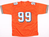 Jason Taylor Signed Miami Dolphins Jersey (Beckett) 6xPro Bowl Defensive End