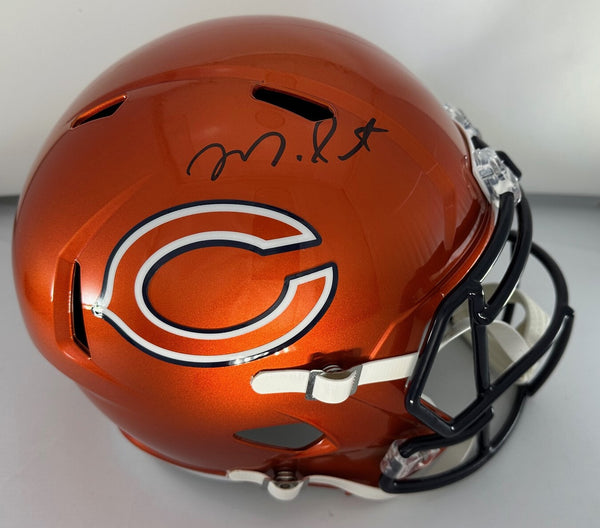 Bears MONTEZ SWEAT Signed Full Size Replica FLASH Speed Helmet AUTO - BAS