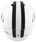 Saints Derek Carr Authentic Signed Flat White Full Size Speed Rep Helmet BAS Wit