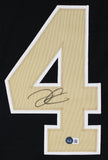 Derek Carr Authentic Signed Black Pro Style Jersey Autographed BAS Witnessed