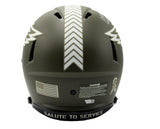 DeVonta Smith Signed/Insc Full Size Salute To Service Authentic Helmet Fanatics