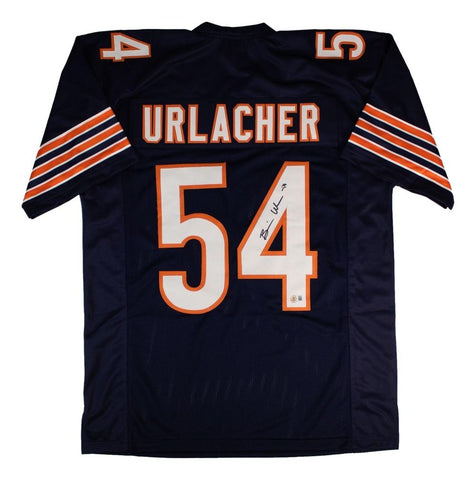 Brian Urlacher Chicago Signed Navy Football Jersey BAS