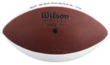 Steelers Hines Ward Signed Wilson White Panel Logo Nfl Football BAS Witnessed