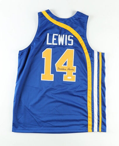 Freddie Lewis Signed ABA Indiana Pacers Jersey (JSA COA) 3xABA Champ /Guard