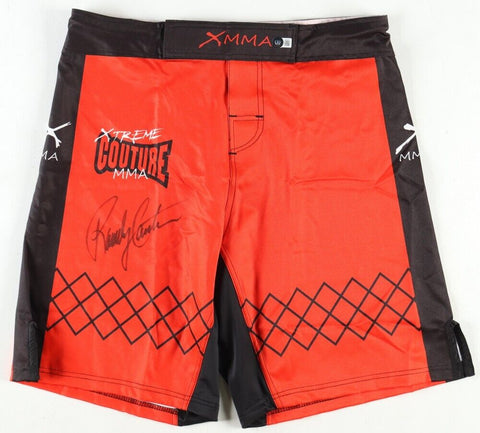 Randy Couture Signed MMA Trunks (Beckett) 3xUFC Heavyweight Champion