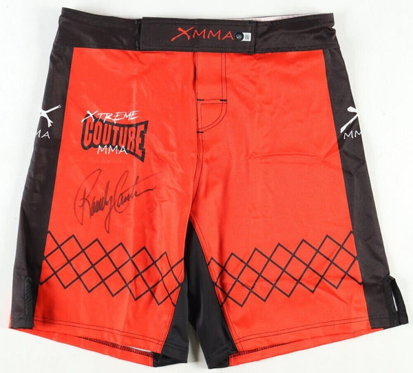 Randy Couture Signed MMA Trunks (Beckett) 3xUFC Heavyweight Champion