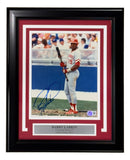 Barry Larkin Signed Framed 8x10 Cincinnati Reds Photo BAS