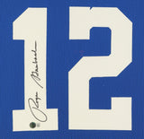Roger Staubach Signed Dallas Cowboys 35"x 43" Framed Jersey (Beckett) All Pro QB