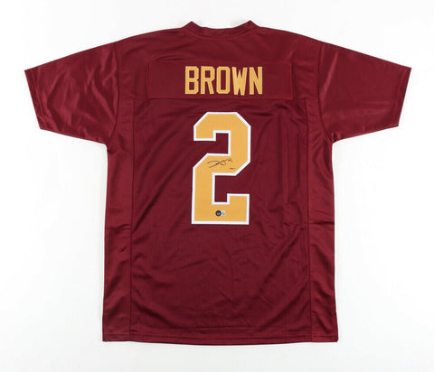 Dyami Brown Signed Washington Football Team Jersey (Beckett Holo) 2021 Draft Pck