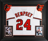 Rick Dempsey "1983 WS MVP" Signed White Pro Style Framed Jersey BAS Witnessed