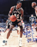David Robinson Autographed 8x10 Photo San Antonio Spurs Beckett BAS QR #BS12882